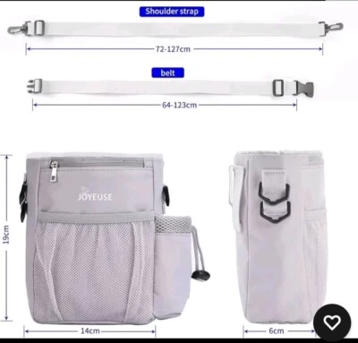 Dog Treat Pouch - with Poop Bag Dispenser & Toy Storage Bag Training & Walking  Foto 1 de 4