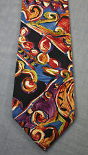 Barneys New York Made in USA Mens Floral Print 100% Silk Neck Tie 56 x 3.75