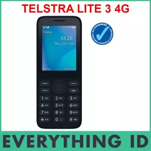 NEW TELSTRA LITE 3 4G 4GX VoLTE PREPAID ALCATEL 3080T SENIORS PUSH BUTTON PHONE - Picture 1 of 2
