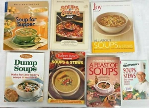 Soup Cookbook Lot of 7 Joy of Cooking Feast of Soups Soup and Stews Let's Cook - Picture 1 of 12