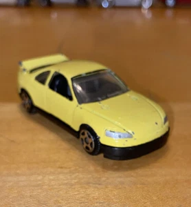 Vintage Motor Max 6071 Diecast Yellow Car Rare Original Old 1:64 Scale Free Ship - Foto 1 di 7