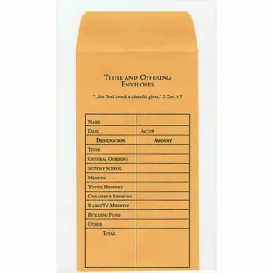 Tithe and Offering Envelopes For Church - 500 Pack New - Picture 1 of 1