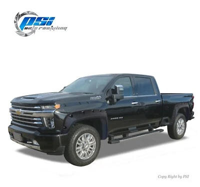 Pocket Bolt Textured Fender Flares Fits Silverado 2500 HD 3500 HD 2020-2021 Foto 1 de 3