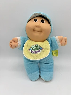 Cabbage Patch Babyland Doll Newborn Infant Brown Eyes & Hair Rattle Hasbro - Image 1 of 4
