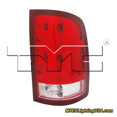 Conjunto de lámpara de luz trasera lateral izquierda TYC NSF para GMC Sierra 2010-2011 #20840274 Foto 1 de 3