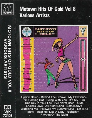 MOTOWN HITS OF GOLD VOL 8 CASSETTE DIANA ROSS MICHAEL JACKSON  TEMPTATIONS - Image 1 of 4
