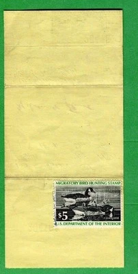 NEW YORK 1976 Resident Hunting + Fishing License RW43 Federal Duck Stamp - 475 - Image 1 of 2
