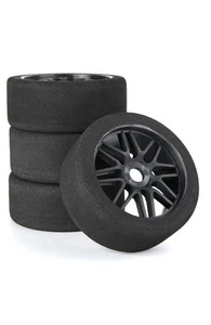 1/8 Foam Tires Wheel Rim Set 17mm Hex For HSP HPI RC Racing Car 1:7 Arrma 4Pcs - Picture 1 of 4