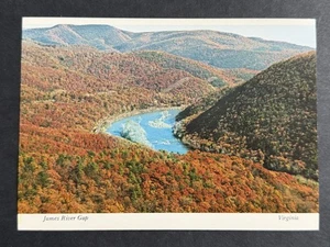 Aerial View James River Gap Virginia USA Vintage WB Postcard - Picture 1 of 2