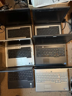 6 x DELL Laptops For Sale, great for spares or repair - Image 1 of 3