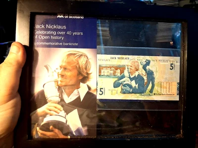 Billete de 5 libras esterlinas 2005 Royal Bank of Scotland Jack Nicklaus Foto 1 de 4