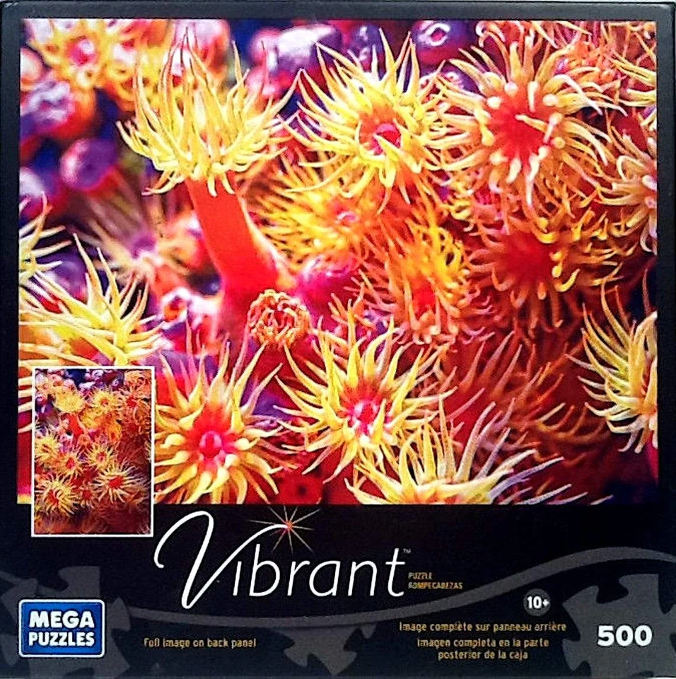 Colony Of Sea Anemones Vibrant 500 pc 19" X 13" Mega Brands Puzzle - image 1 of 1