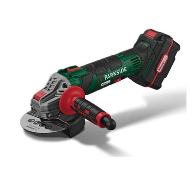 Parkside PWSA 20 Li Cordless Angle Grinder With Battery And Charger 125mm - Image 1 of 4