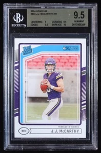 J.J. McCarthy 2024 Donruss Card #303 RR RC (BGS 9.5 GM) - Picture 1 of 2