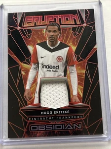 2024-25 Ossidiana Calcio Elettrico Incisione Arancione Eruzione #ER-HE Hugo Ekitiké /99!! - Foto 1 di 4