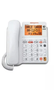 AT&T CL4940 Corded Phone System with Answering Machine, Big Buttons and Large - Zdjęcie 1 z 3
