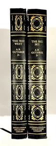 A. B. Guthrie Jr.-Big Sky-Way West-2 Books-1st International Collectors Library! - Imagen 1 de 4
