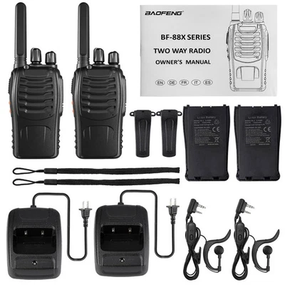 2Stück Baofeng Walkie Talkie BF-888S Sprechfunkgeräte Handfunkgerät 16Kanäle 5KM - Bild 1 von 4