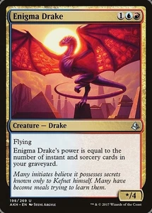 Enigma Drake 2x FOIL AKH MTG Amonkhet poco común COMO NUEVO azul rojo - Imagen 1 de 1