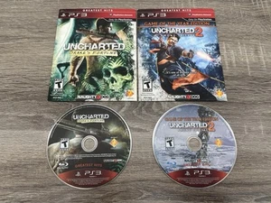 Uncharted 1 & 2 Collection (Sony PlayStation 3) Uncharted custodia doppia cartone - Foto 1 di 7