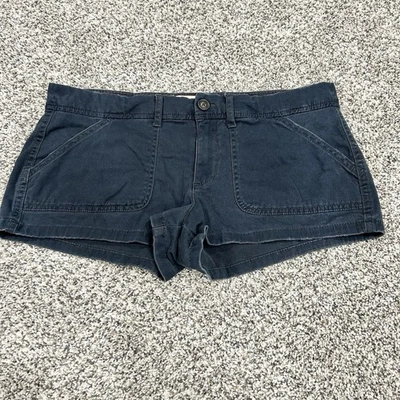 Hollister Micro Mini Skorts Talla 11 Juniors Azul Marino tiro bajo De colección Y2K 2000s Carga Foto 1 de 4