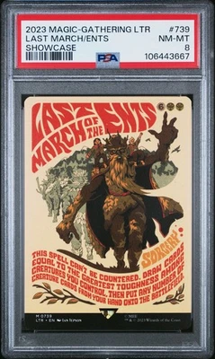 2023 MTG LTR LAST MARCH OF THE ENTS #739 (M) Lord Of The Rings - NM PSA 8 - Image 1 of 2