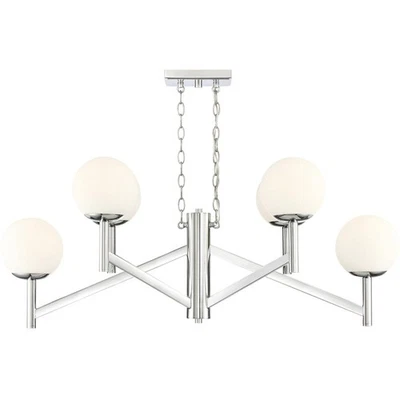 Lámpara de araña Designers Fountain 95138-CH Kelvin cromada Foto 1 de 4