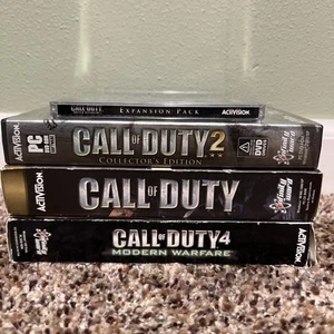 Call of Duty , 3, 4, AND Call Duty Expansion, Big Box Game Manuals Included PC - Picture 1 of 5