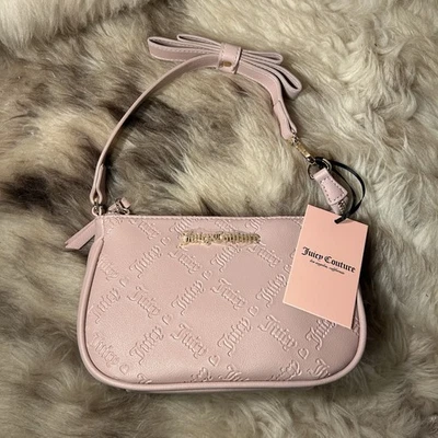 NWT Juicy Couture Miss Bow Convertible Wristlet - Dusty Blush - Image 1 of 4