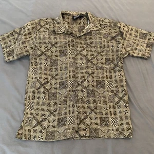 Camisa Shah Safari Abstracta Estampado Completo Manga Corta Para Hombre Grande Playa Informal - Imagen 1 de 6