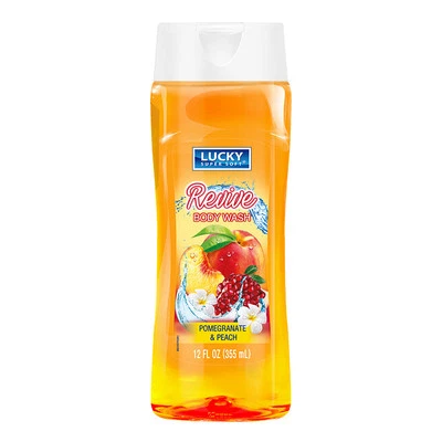 Jabón corporal Lucky Super Soft Revive granada y melocotón, 12 oz (355 ml) Foto 1 de 4