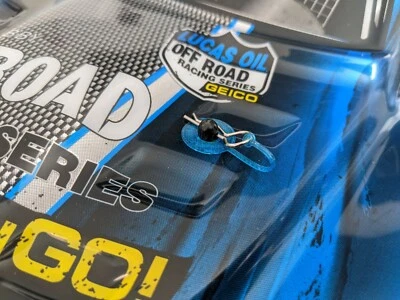 20-PCS: Thin TPU RC BODY POST WASHERS w/ CLIPS. 1/10 SCALE, FITS TRAXXAS SLASH! - Image 1 of 4