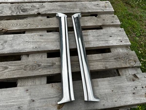 1967 Ford Galaxie Sedan Side A Pillar Windshield Chrome Trim - Picture 1 of 2