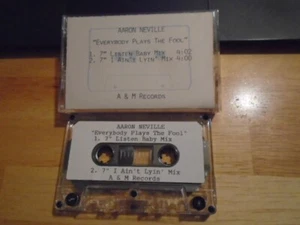 RARE PROMO Aaron Neville CASSETTE TAPE Everybody Plays the Fool LINDA RONSTADT ! - Picture 1 of 2