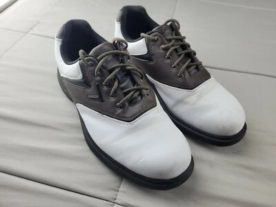 Callaway 高尔夫白色/棕色马鞍高尔夫鞋 9.5 M — 第 1/4 张图片