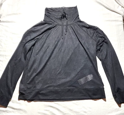 DKNY Sport Sweater Womens XL Black High Neck Long Sleeve Pullover Breathable - Image 1 of 4