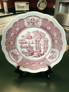 Spode Archive Collection Regency Series Pagoda Dinner Plate Cranberry/Red - Picture 1 of 5