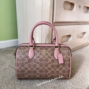 NWT Coach Rowan Satchel Bag In Signature Canvas CV961 2024 Holiday new color - Picture 1 of 10