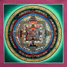 Kalachakra Mandala Thangka Painting, Wheel of Time Thangka