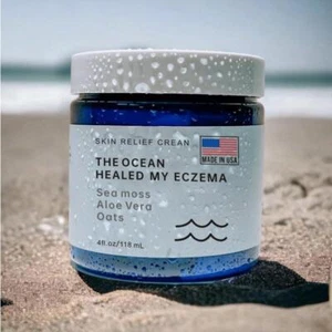 Crema facial hidratante calmante The Ocean Healed My Eczema musgo marino aloe avena ~ EE. UU. - Imagen 1 de 9