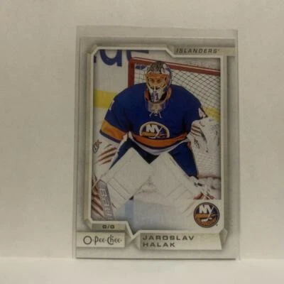 #443 Jaroslav Halak New York Islanders 2018-19 O-Pee-Chee Hockey Card JK - Image 1 of 2