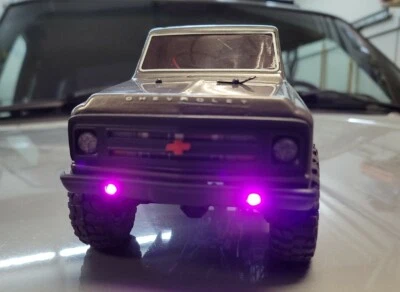 Luzes de para-choque axiais SCX24 ROSA de substituição Chevy Jeep Gladiator Deadbolt Bronco - Imagem 1 de 3