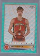GRADEY DICK 2022 Topps Chrome McDonald's All American Teal Aqua Wave RC SP#D/199