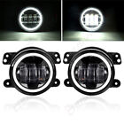 2x 4" Inch 30W LED Fog Lights Driving Lamps White DRL For Jeep Wrangler JK