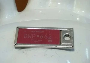 1973 Michigan Disabled American Veterans DAV License Plate Key Chain DWP-662 - Picture 1 of 2