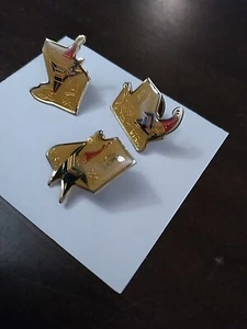 1992 Albertville Winter Olympics- VISA 3 Piece Pin Set - Picture 1 of 5