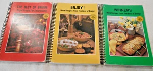 Set of 3 Bridge Cookbooks, The Best of Bridge, Enjoy and Winners, Trad Paperback - Picture 1 of 4