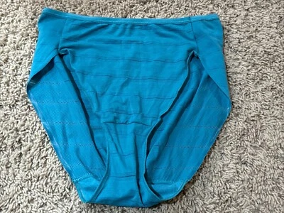 Braguita de bikini vintage Soma sensual pierna alta azul turquesa talla M Foto 1 de 4