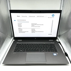 HP ZBook Studio G5 15"| Core i7-9850H 2.60GHz | 16GB RAM | Quadro P1000 | No SSD - Picture 1 of 8
