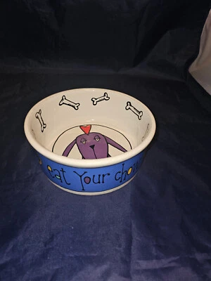 8-дюймовая миска для еды и воды Signature Housewares JESTER от Ursula Dodge Eat Your Chow - Изображение 1 из 4